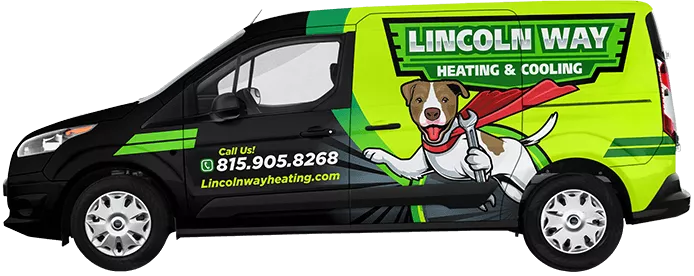 Lincoln Way Heating & Cooling HVAC Van